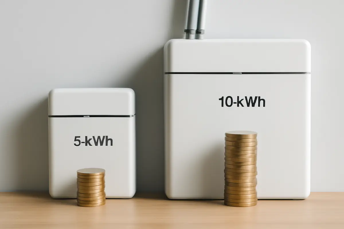 Verschillende capaciteiten, sterk verschillende kosten