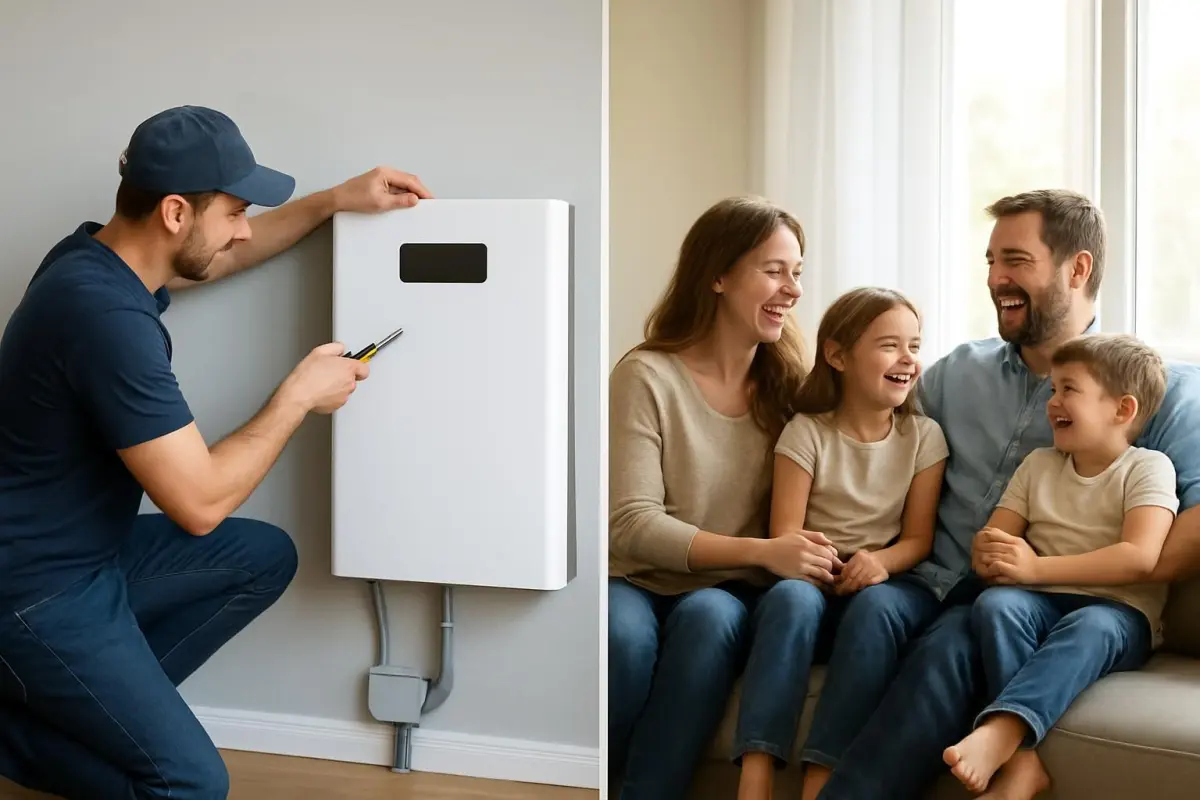 Thuisaccu installatie en gezinsvoordelen